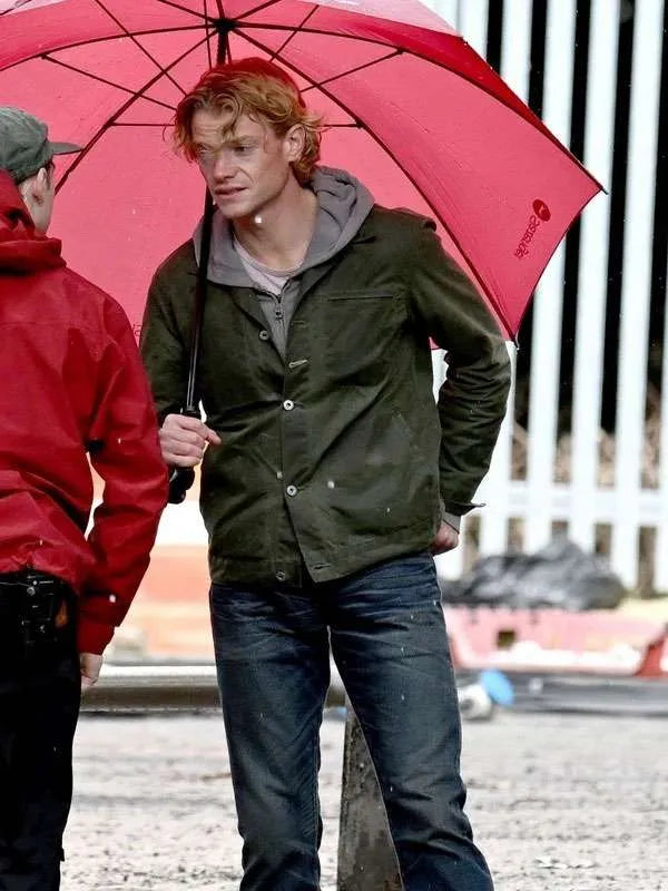 Tom Rhys Harries Clay face Green Cotton Jacket