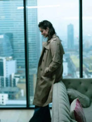 Lauren Budd Jitters 2026 Brown Trench Coat