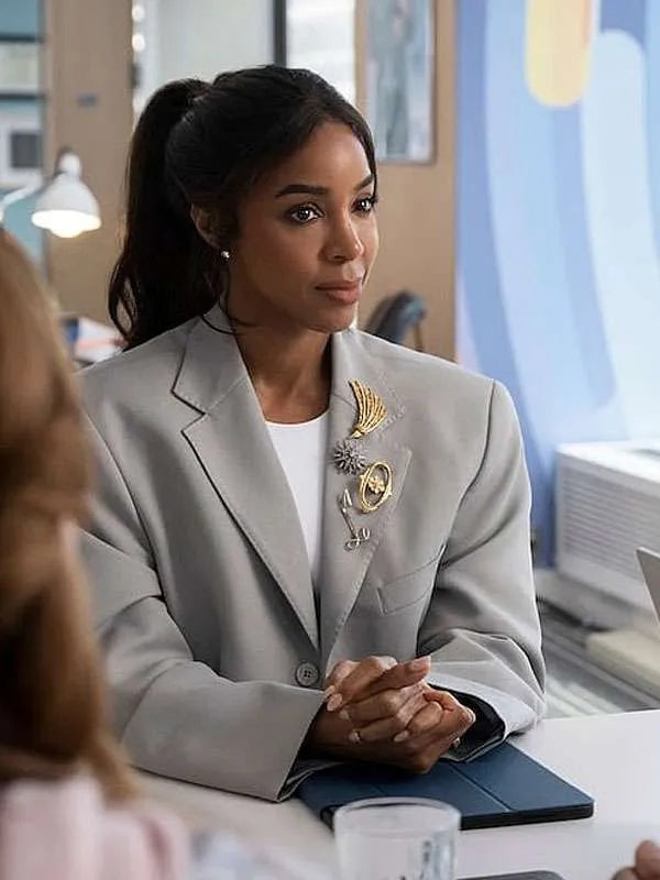 Kelly Rowland Relationship Goals 2026 Grey Blazer
