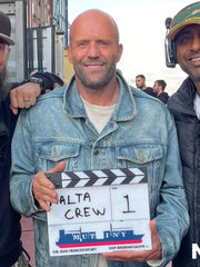 Mutiny 2026 Movie Jason Statham Blue Denim Jacket 