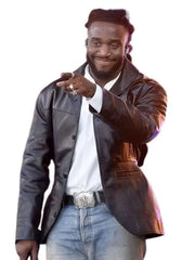 NBC’s Today 2026 Shaboozey Black Leather Blazer