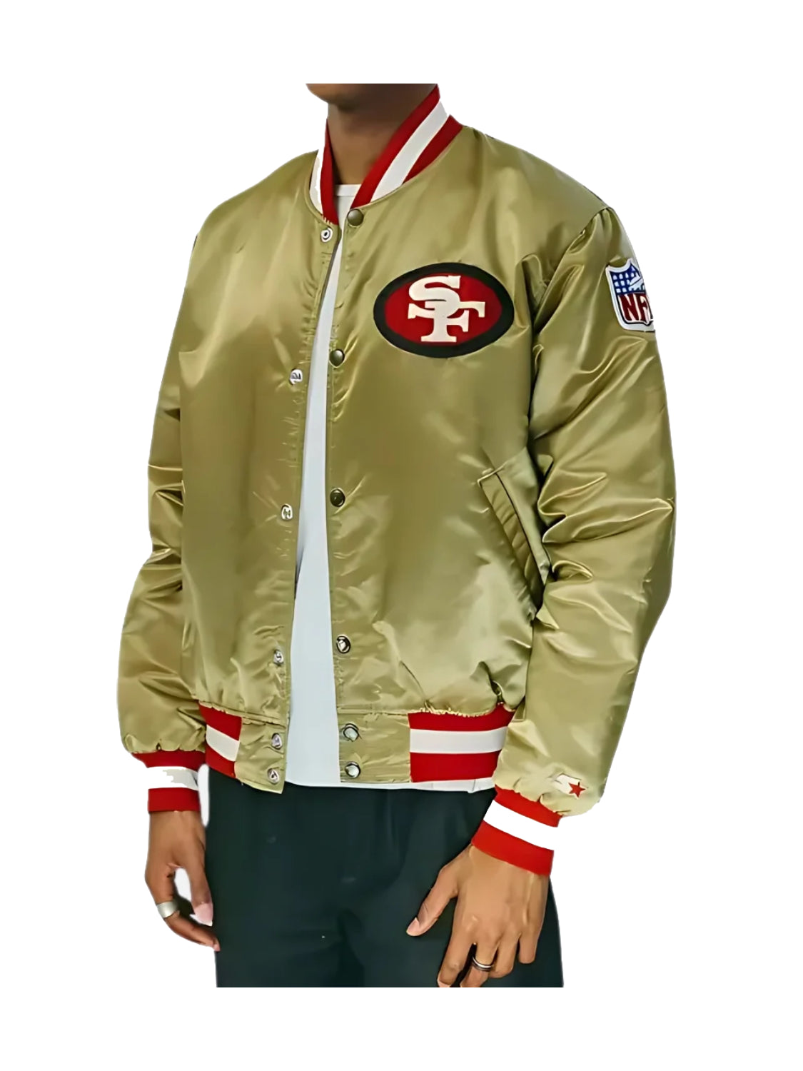 49ers Starter Jacket | San Francisco 49ers Golden Satin Jacket