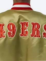 NFL San Francisco Starter 49ers Golden Satin Jacket