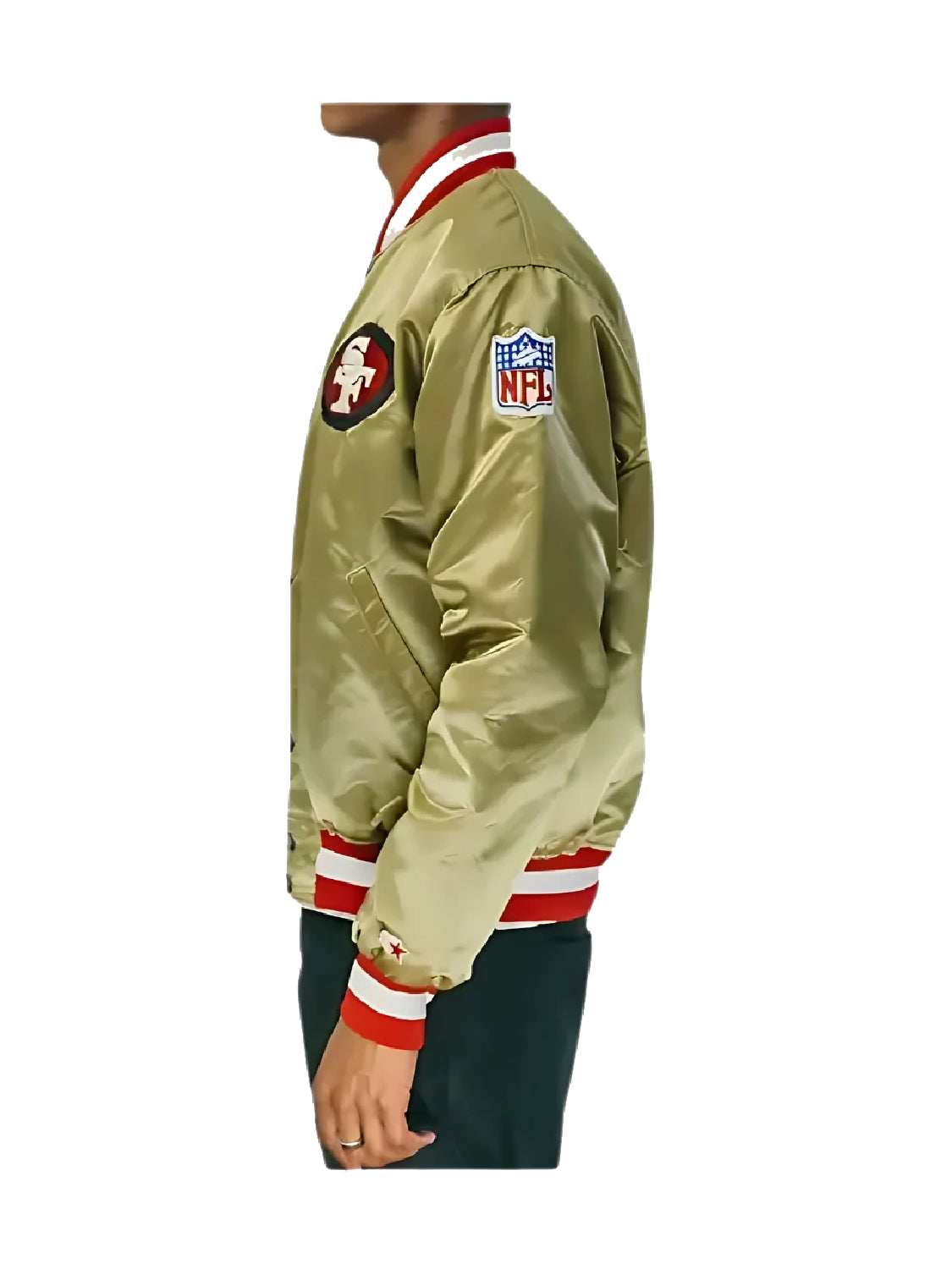 49ers Starter Jacket | San Francisco 49ers Golden Satin Jacket