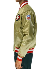 NFL San Francisco Starter 49ers Golden Satin Jacket