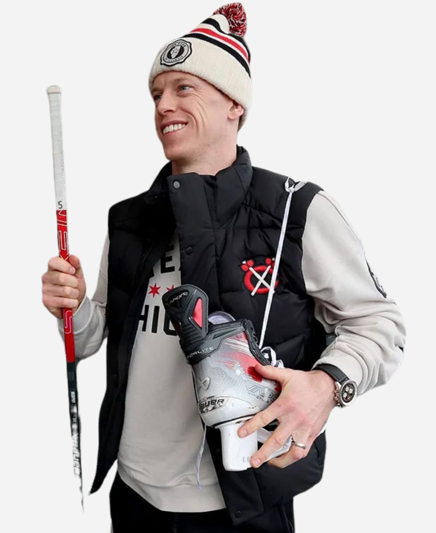 NHL Blackhawks Winter Classic Team Chicago Black Puffer Vest