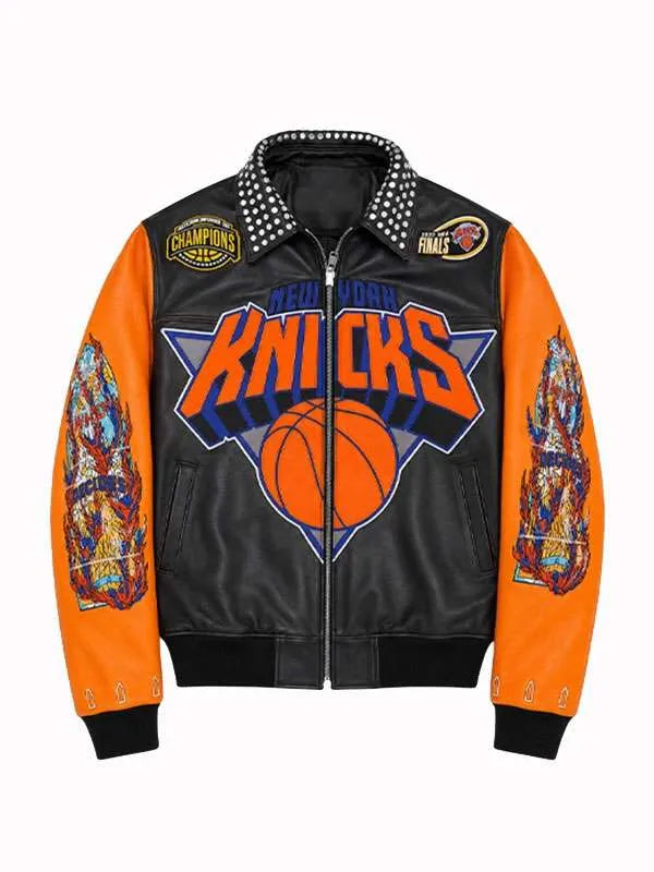 New York Knicks Championship 2026 Leather Jacket

