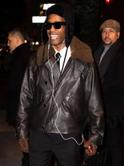 NYC 2026 ASAP Rocky Shearling Leather Jacket
