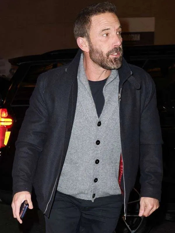 NYC 2026 Ben Affleck Black Jacket