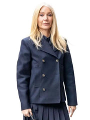 NYC 2026 Gwyneth Paltrow Blue Peacoat
