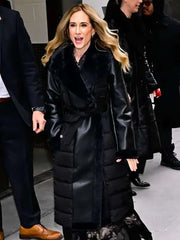 NYC 2026 Holly Hunter Fur Trim Coat