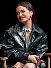 NYC 2026 Mattea Conforti Black Leather Jacket