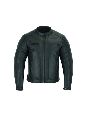 Premium Stitched Pure Leather Armour Motorcycle Motorbike Jacket