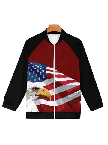 American Flag Printed Jacket | American Independence Day Outfit