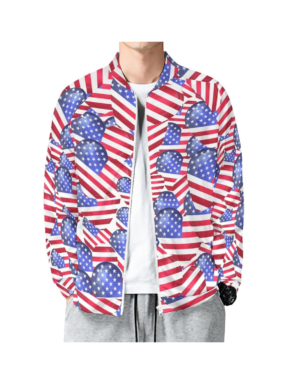 American Flag Jacket | Premium Quality Satin Jacket