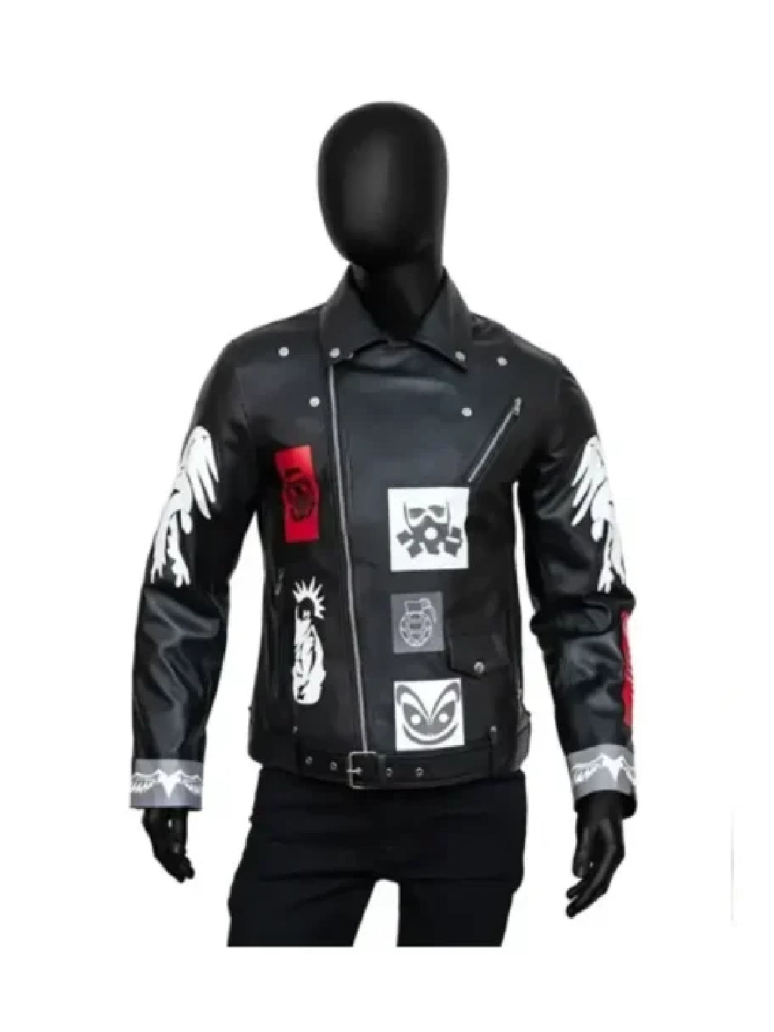 Kiowa Gordon Lysol Blood Quantum Leather Patched Motorcycle California Jacket