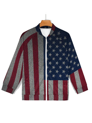 American Flag Jacket | American Independence Day Outfit