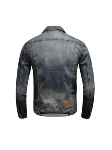 Casual Wear Denim Jacket | Men's Slim Fit Blue Denim Jacket