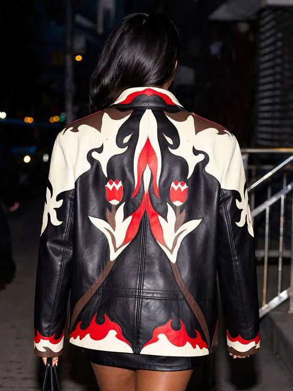 NYC 2026 Simone Ashley Leather Jacket
