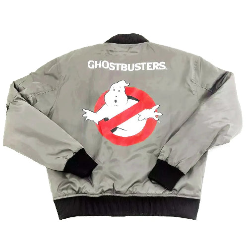Ghostbusters Gray Bomber Jacket