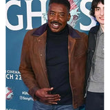 Ernie Hudson Ghostbusters Frozen Empire 2024 Brown Leather Jacket