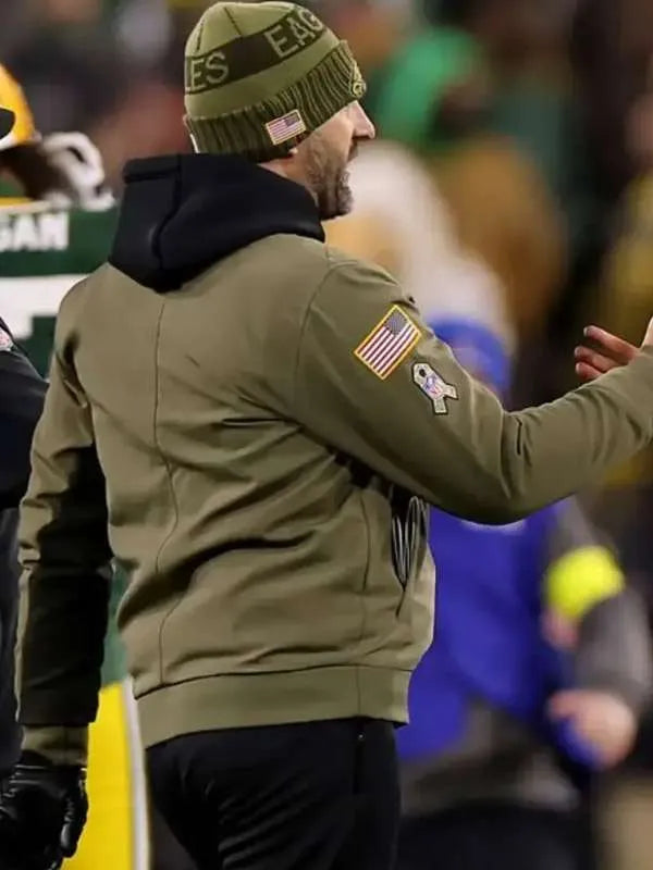 Nick Sirianni Eagles 2025 Salute To Service Bomber Jacket
