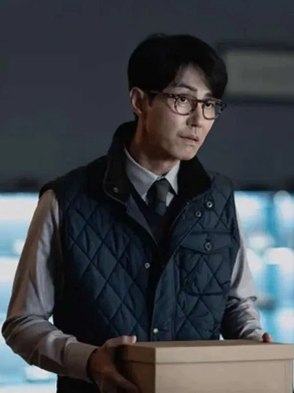 Cha Seung-won No Other Choice 2025 Quilted Vest
