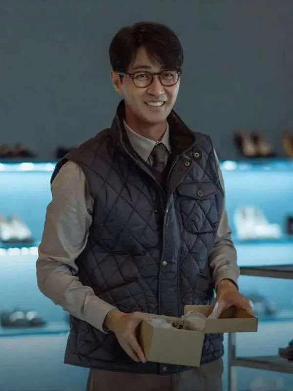 Cha Seung-won No Other Choice 2025 Quilted Vest
