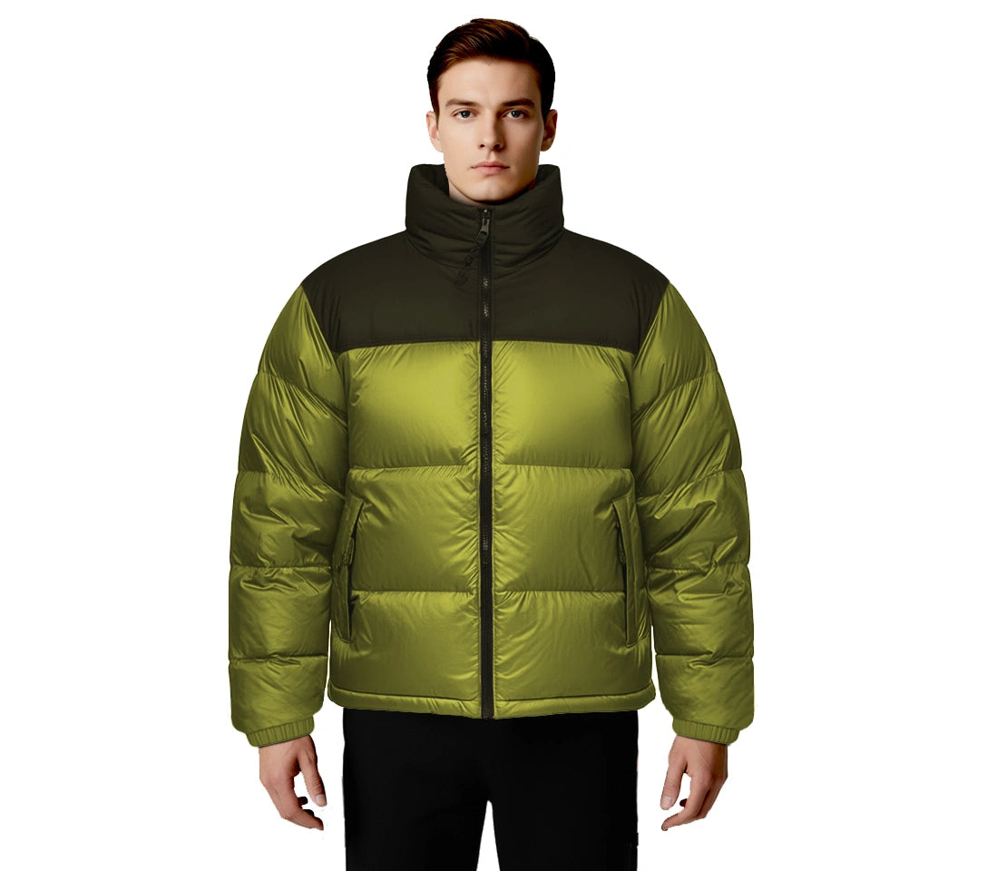 North Face Neon Green Puffer Jacket