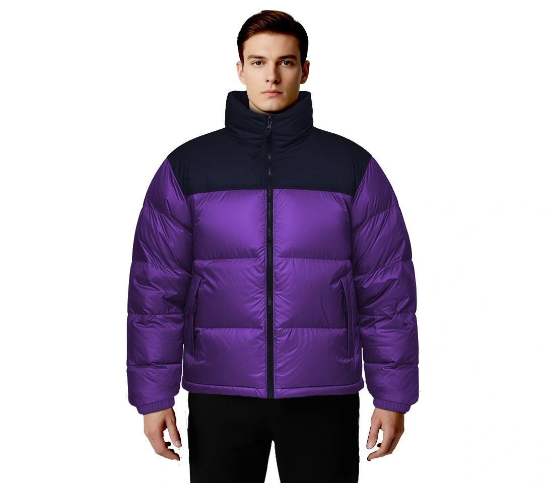 North Face Purple Color Puffer Jacket.