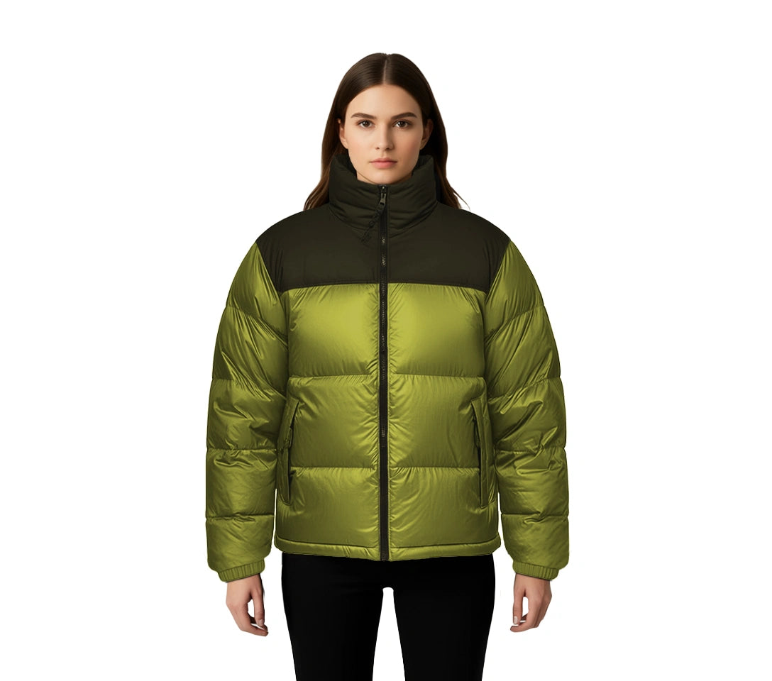 North Face Neon Green Puffer Jacket