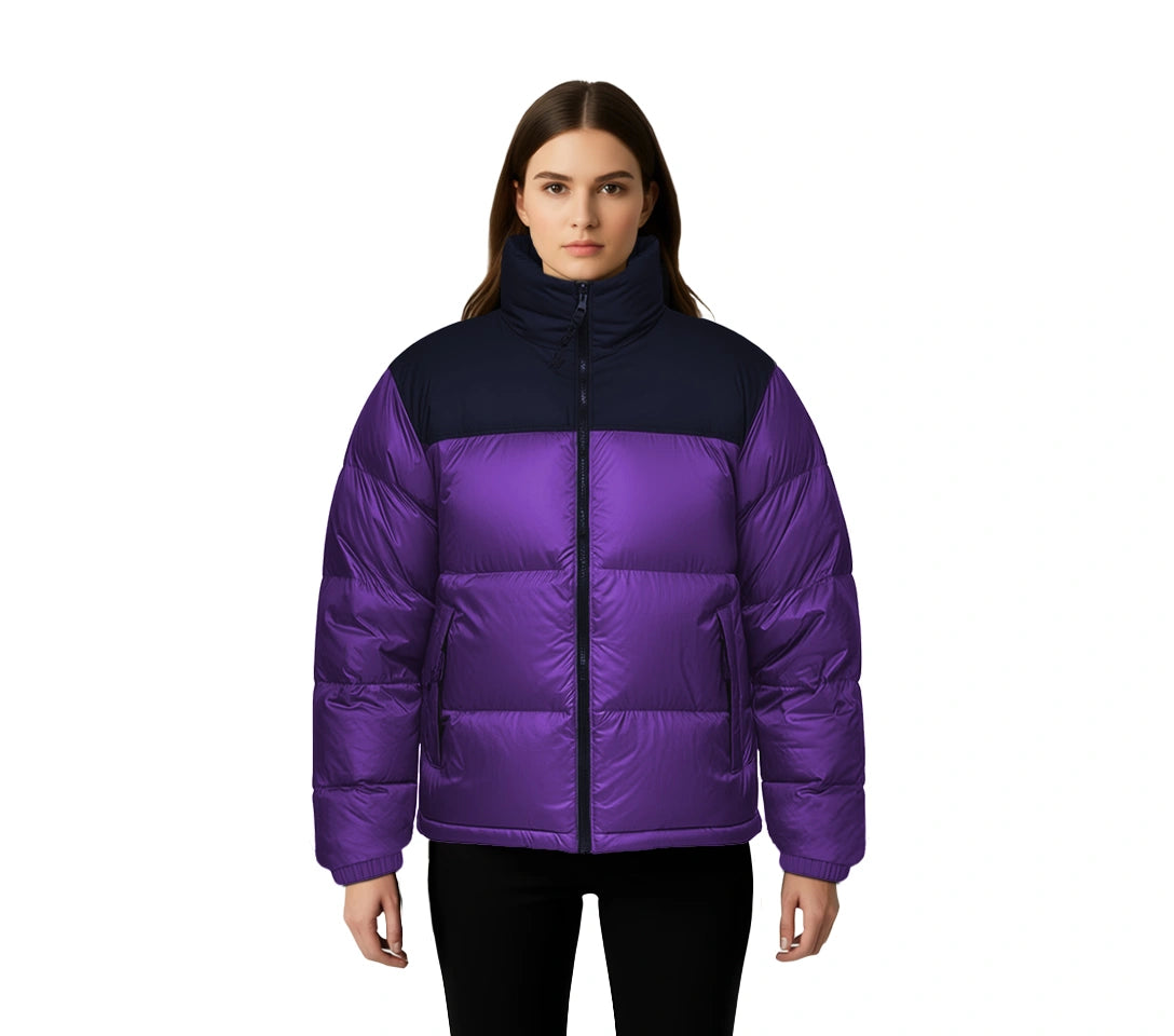 North Face Purple Color Puffer Jacket.