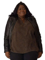 Ride or Die 2026 Octavia Spencer Black Leather Jacket