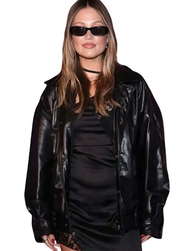Olivia Holt 2026 Leather Jacket
