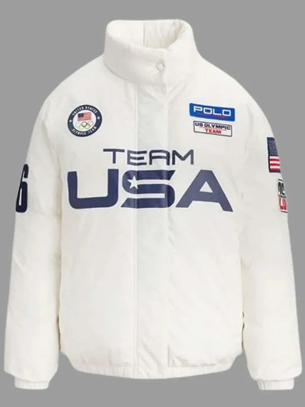 Team USA Olympic 2026 Down Puffer Jacket
