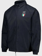Olympics 2026 Team Italy Black Track Jacket
