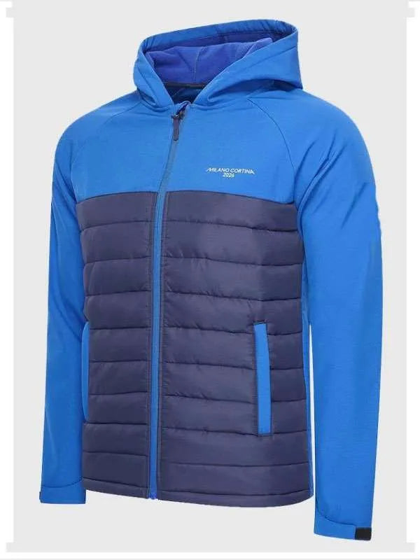 Milano Cortina 2026 Olympics Blue Hooded Jacket
