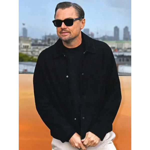 Leonardo DiCaprio One Battle After Another Suede Jacket