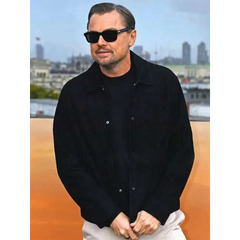 Leonardo DiCaprio One Battle After Another Suede Jacket
