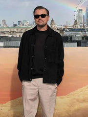 Leonardo DiCaprio One Battle After Another Suede Jacket