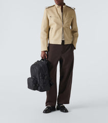 Genuine Sheepskin Cream Leather Jacket