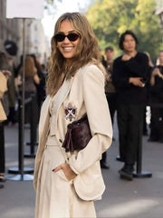 Jessica Alba Paris Fashion Week 2026 Long Blazer
