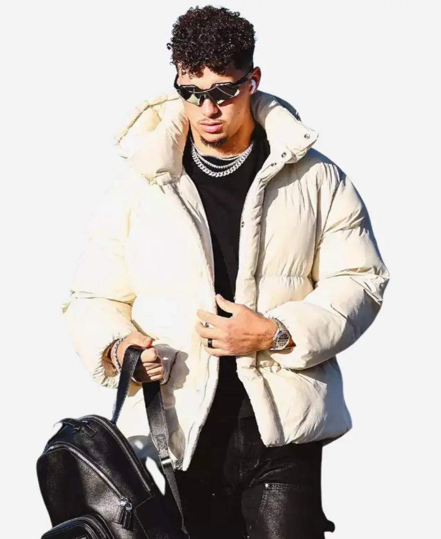 Patrick Mahomes hugo boss puffer jacket