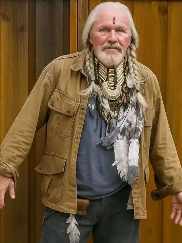 Michael Rooker Peacemaker Brown Cotton Jacket