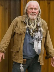 Michael Rooker Peacemaker Brown Cotton Jacket
