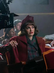 Penélope Cruz The Bride 2026 Red Wool Coat