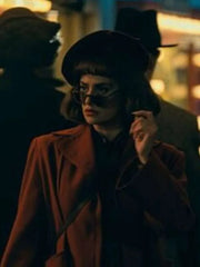 Penélope Cruz The Bride 2026 Red Wool Coat