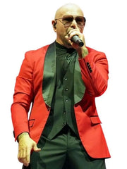 Pitbull I’m Back Tour 2026 Red Blazer
