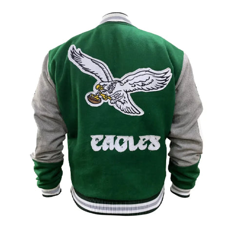 Princess Diana Bomber Jacket | Philadelphia Eagles Wool Varsity Jacket