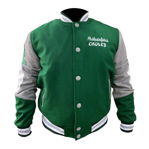 Princess Diana Bomber Jacket | Philadelphia Eagles Wool Varsity Jacket